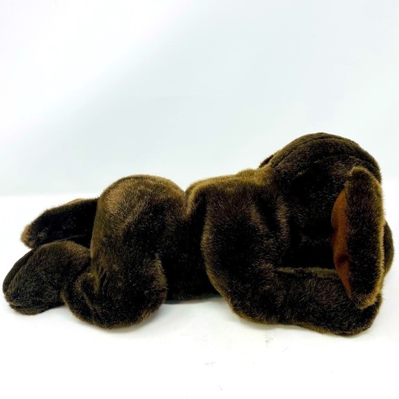 Russ Berrie Chops The Chocolate Labrador Puppy Realistic Plush 16” - Picture 3 of 8